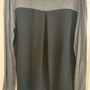Two tone top. Gray and black